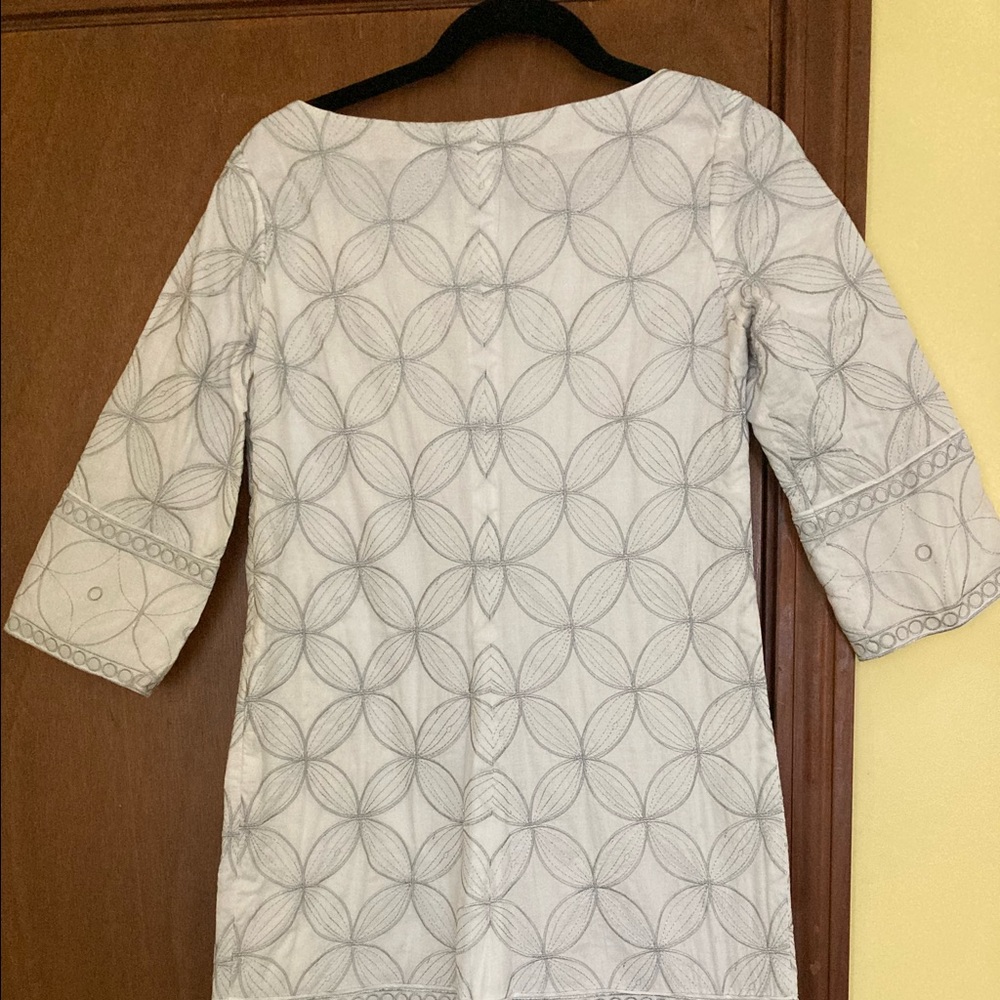 White/Silver Lily Pulitzer Shift Dress